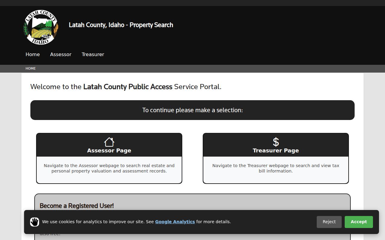 Latah County property search in the Moscow residents directory